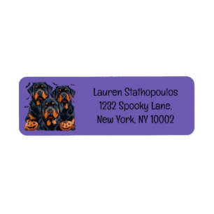 Happy Halloween Rottweiler Dogs Jack O Lantern