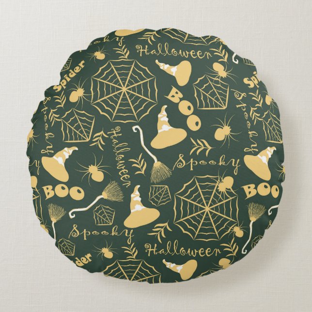 Happy Halloween Round Cushion (Front)