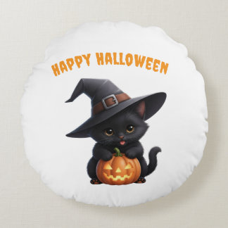 Happy Halloween Round Cushion