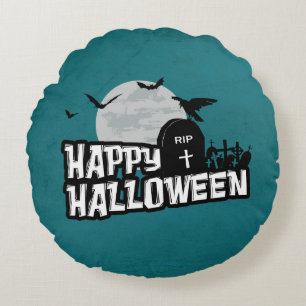 Happy Halloween Round Cushion