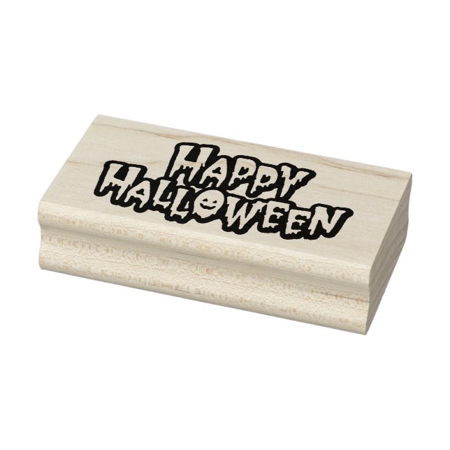 Happy Halloween Rubber Stamp (Stamp)