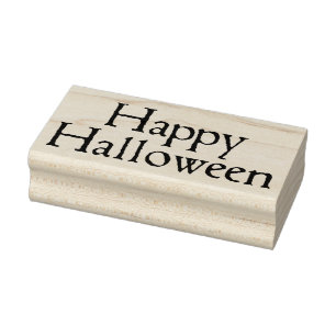 Happy Halloween! Rubber Stamp