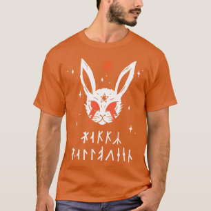 Happy Halloween Runes Satanic Rabbit T-Shirt