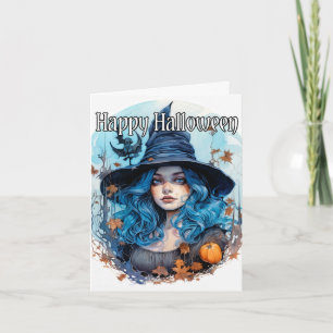 Happy Halloween   Salem Witch Card
