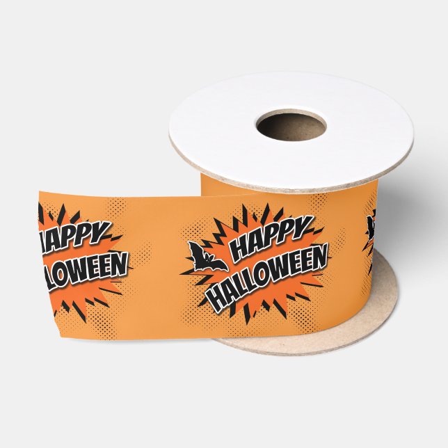 Happy Halloween Satin Ribbon (Spool)