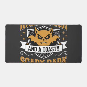 Happy Halloween Scary Dark Night Vector Design Desk Mat
