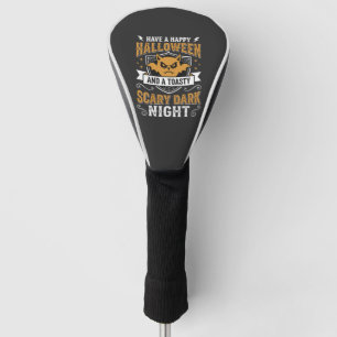 Happy Halloween Scary Dark Night Vector Design Golf Head Cover