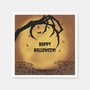 Happy Halloween Scary Hand Napkin