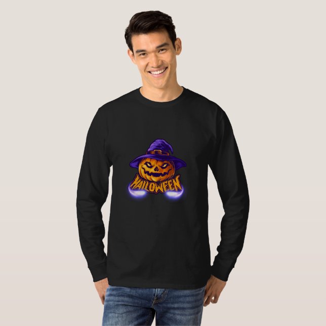Happy Halloween Scary Jack T-Shirt (Front Full)