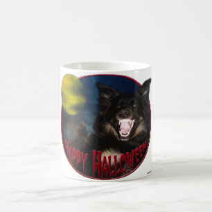 Happy Halloween Scary Wolf Coffee Mug