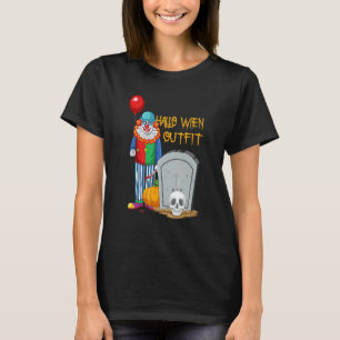 Happy Halloween Scary Zombie Skeleton Pumpkin Hall T-Shirt