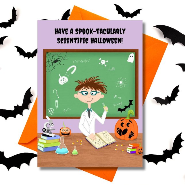 Happy Halloween Science Teacher Card (Creator Uploaded)