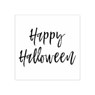 Happy Halloween Script Modern Stamp