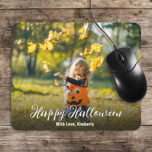 Happy Halloween Script Personalised Mouse Mat