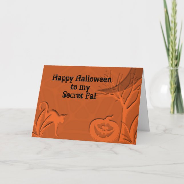 Happy Halloween Secret Pal Card (Front)