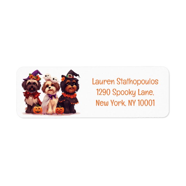 Happy Halloween Shih Tzu Dogs (Front)