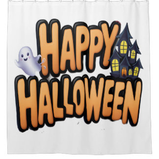 Happy Halloween  Shower Curtain