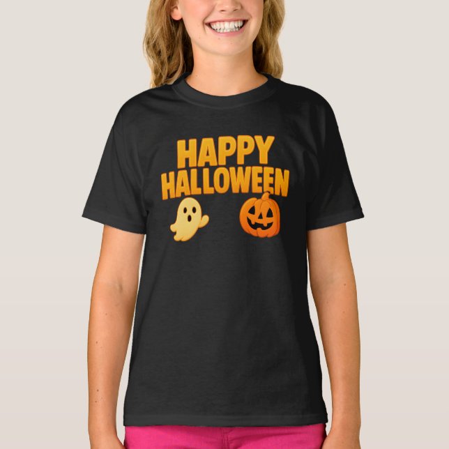 Happy Halloween Simple Clothes Minimalist Unisex T-Shirt (Front)