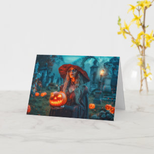 Happy Halloween   Sinister Witch Card