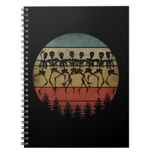 HAPPY HALLOWEEN SKELETON DANCE NOTEBOOK