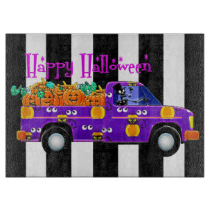 Happy Halloween Skeleton Driver Cutting Board