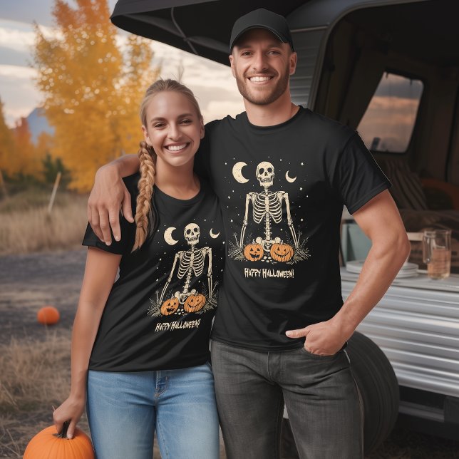 Happy Halloween Skeleton T-Shirt (Creator Uploaded)