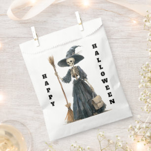 Happy Halloween Skeleton Witch Candy Favour Bags