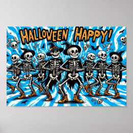 Happy Halloween Skeletons: Dancing Crew Poster