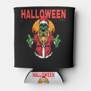 Happy halloween skull can cooler