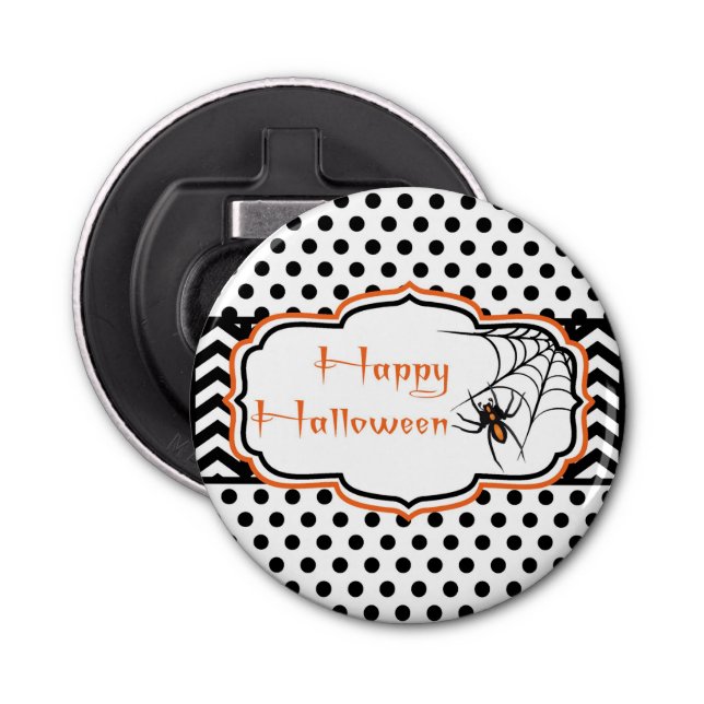 Happy Halloween Spider Bottle Opener (Front)