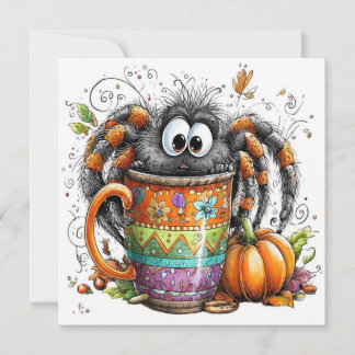 Happy Halloween Spider Card