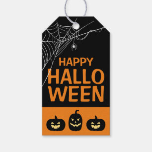 Happy Halloween Spider Gift Tags