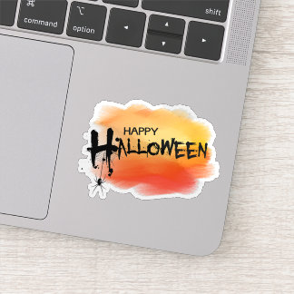 Happy halloween spider sticker