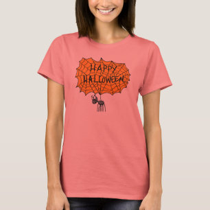 Happy Halloween spider web T-Shirt