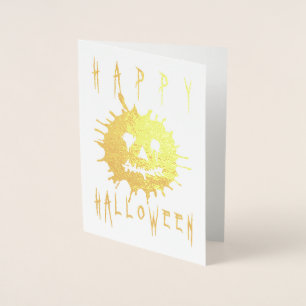 Happy Halloween Splatolatern Foil Card