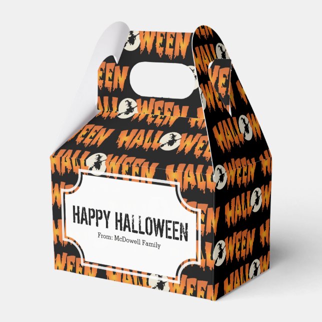 Happy Halloween Spook Favour Box (Front Side)