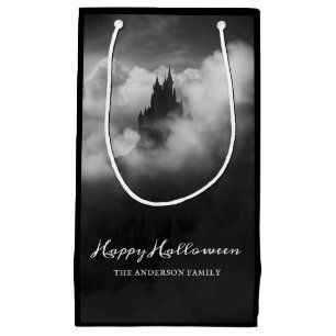 Happy Halloween Spooky Castle Party Small Gift Bag