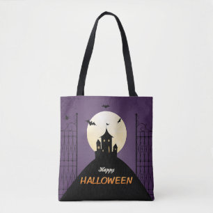 Happy Halloween Spooky Castle Tote Bag