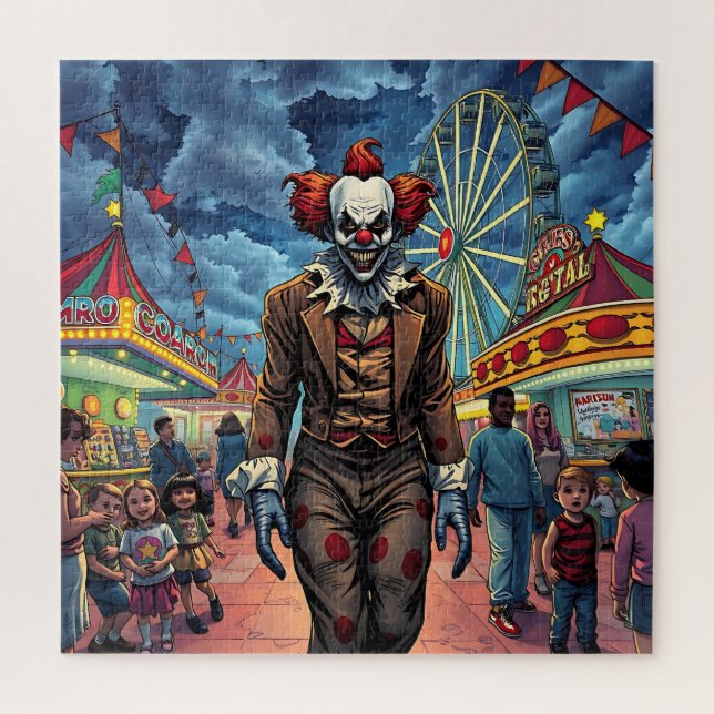 Happy Halloween | Spooky Clown Jigsaw Puzzle (Vertical)