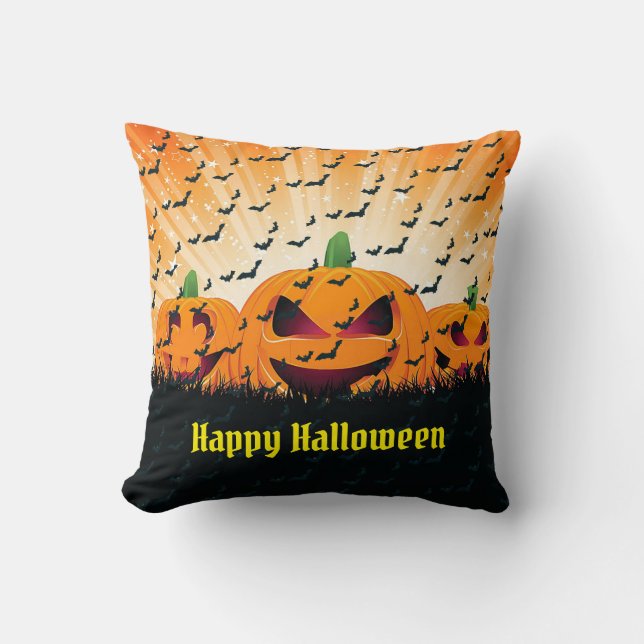 Happy Halloween Spooky Cushion (Front)