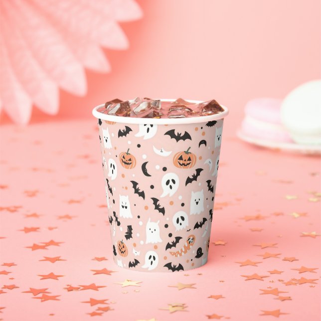 Happy Halloween Spooky Cute & Festive Halloween  Paper Cups (Insitu)
