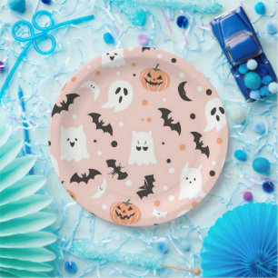 Happy Halloween Spooky Cute & Festive Halloween  Paper Plate