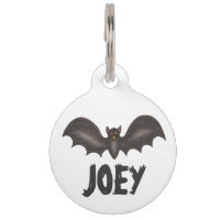 Happy Halloween Spooky Flying Black Bat