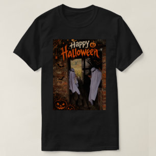 Happy Halloween – Spooky Ghosts Haunted House T-Shirt