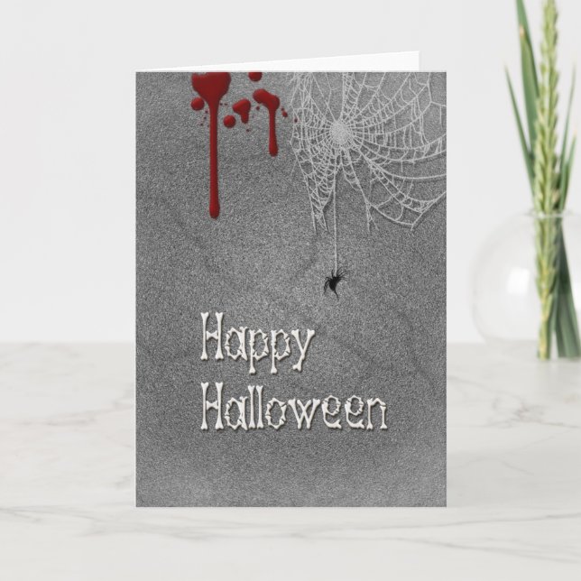 Happy Halloween Spooky Gravestone Card (Front)