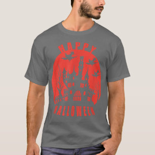 Happy Halloween Spooky Haunted House Men Women Kid T-Shirt
