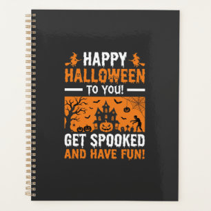 Happy Halloween Spooky Haunted House Quote Planner