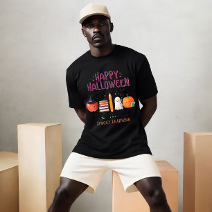 Happy Halloween Spooky Learning T-Shirt Cute Hal