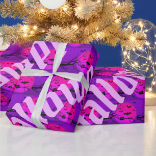 Happy Halloween Spooky Party Time Wrapping Paper