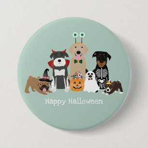Happy Halloween Spooky Pet Costumes 7.5 Cm Round Badge